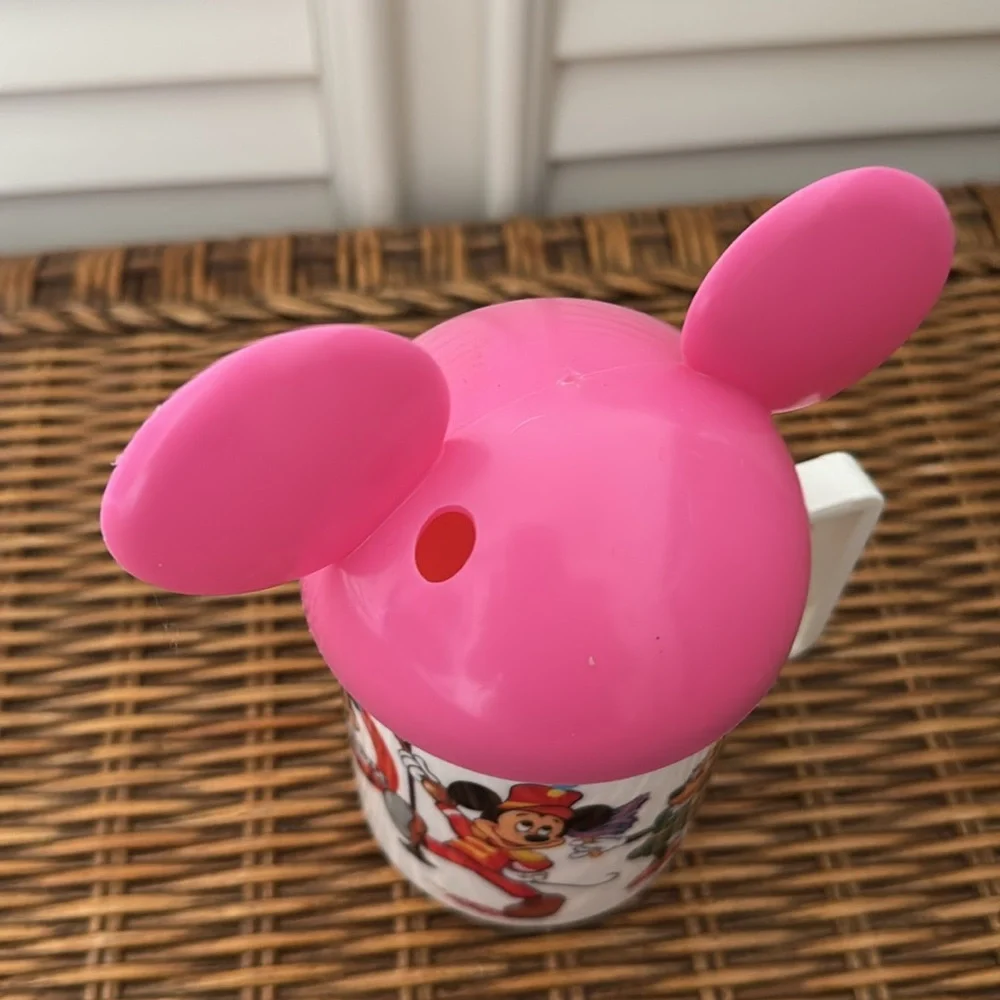 Disney Vintage Pink Mickey Mouse Ears Cup - Picture 3 of 5